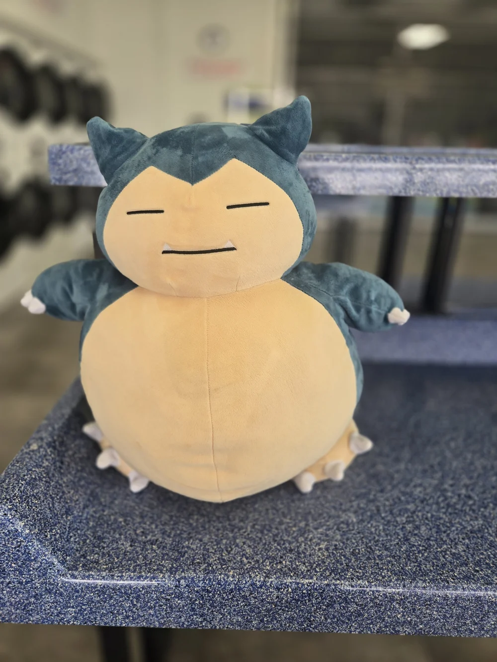 Snorlax-Inspired Plush Teal and Cream 18